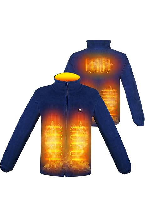 Veste Chauffante Gohero Homme - Rechargeable 10000mAh - 5 Zones Chauffantes - 3 Niveaux Température