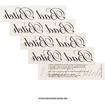 1 x Bad Bitch - Kleiner Tattoo Schriftzug in schwarz - Sexy Kinky ...
