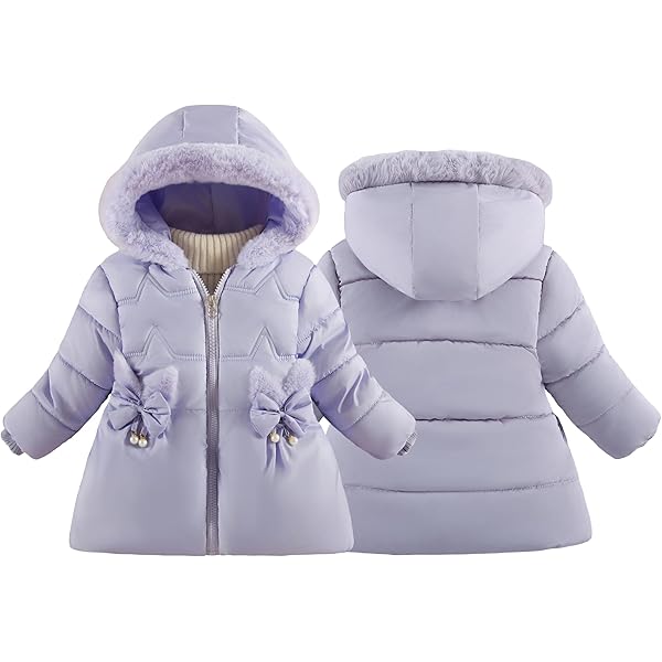 Cappotto Con Cappuccio A Orecchie Da Coniglio Per Bambina - Giacca Invernale 0-6 Anni