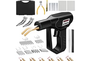 KKMOL Spawarka do tworzywa sztucznego – 150 W, zestaw naprawczy do tworzywa sztucznego, 821 szt., spawarka do tworzyw sztucznych, spawanie tworzyw sztucznych, spawarka do zderzaka samochodowego/części