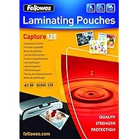 Fellowes 53093 Laminierfolien Capture 125 Mikron, DIN A2 (50er Pack)