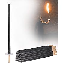 Fiaccole In Cera Nico - 10 Pezzi Con Protezione Mani, Durata 60 Minuti, Per Feste, Giardino, Escursioni - 4