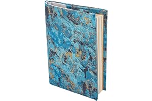 CRASPIRE Copertina per libri in tessuto, regolabile, in morbido tessuto, stile retrò, per libri con copertina rigida, formato A6, colore turchese scuro