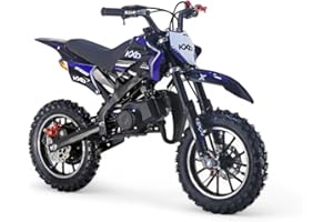 ‎KXD KXD 701 49ccm Dirt Bike Dirtbike CrossBike Enduro Kinder Dirtbike Pocket 49cc Pitbike PocketBike Motocross Motorrad Motorbike Motorsport Pocket Vollcross Crossbike (blau)