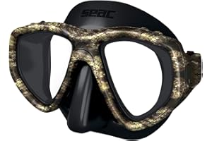 Seac Unisex Adult One maska do nurkowania dla dorosłych, z pudełkiem na maski, profesjonalna jakość, optyczne szkła dla nurków krótkowidzkich, możliwość doposażenia