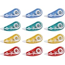 MirraSwit 10 Pièces 30m X 5mm Ruban Correcteur, Souris Correcteur Blanc, Souris Effaceur Blanc Avec Capuchon Pour Papeterie, Accessoire Bureau Et Fourniture Scolaire