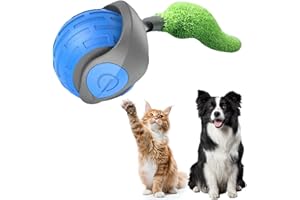 Funkprofi Speedy Tail 2.0 Cat Toy – Automatic Interactive Moving Cat Toy, USB Rechargeable, Two Speed Adjustment, Relieve Anxiety, Turbo Tail 2.0 Design, Smart Cat Toy for Active Indoor Cats (1 Pcs)