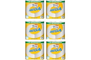 GENERIC Foxy Mega 2Ply Kitchen Roll | Super Absorbent Towel | 100 Sheets Per Roll | 12 Rolls Total (1200 Sheets) | Food Safe | Made with Renewable Energy