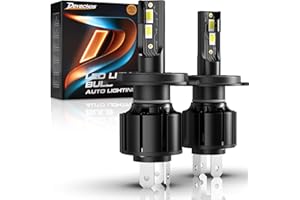 DeveChos H4 LED Lampadine per Auto: HB2 9003 LED Faro 55W Abbagliante Anabbagliante Sostituire Alogeno/Xeno,12000LM 6000K Bianco