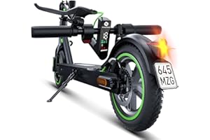 ‎ISINWHEEL E Scooter mit Straßenzulassun, 10/8,5 Zoll Elektroroller MAX 15Ah 60/32 KM Reichweite, Faltbarer E-Roller mit Duale Aufhängung, Blinker und APP, 15% Steigung，Elektroscooter Erwachsene für Pendeln