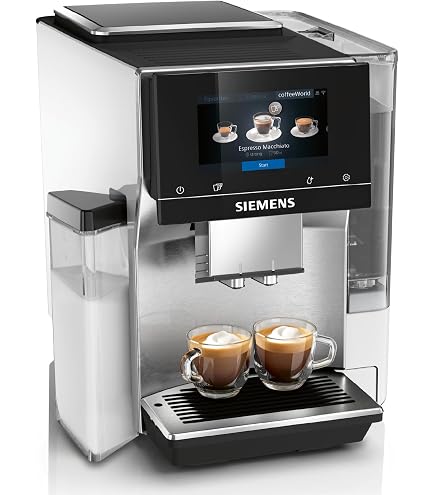 Machine à Café Automatique Siemens EQ.9 S300 - 19 Bars, Nettoyage Lait Automatique, 6 Profils Personnels | Noir/Inox