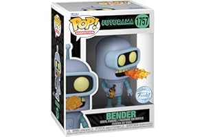 Funko POP! TV: Futurama - Bender - Probabilità di 1/6 per la Variante Chase - Si Illumina Al Buio - Figura in Vinile da Collezione - Idea Regalo - Merchandising Ufficiale - TV Fans