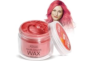 ‎MAGIC MASTER KERATIN Haarfarbe Wachs, Magic Master Keratin Temporäre Frisur Creme Instant farbiger Ton für Männer und Frauen Party, Festival, Cosplay(rot)