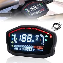 PACEWALKER Universal Modification Motorcycle LED LCD Speedometer ...