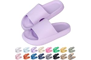 Sfit Badelatschen Damen Herren Wolkenschuhe Eva Badeschuhe Cozislides Badeschlappen rutschfeste Dusch Pantoletten Sommer Cozy Slides Schlappen