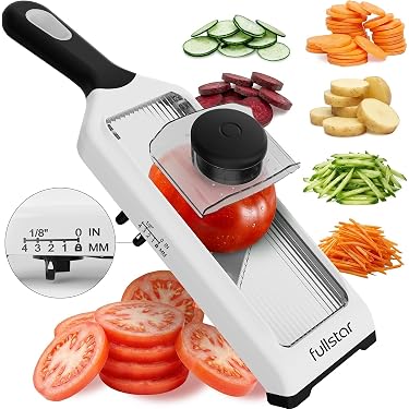 Spiralizzatore di Verdure Taglia Verdure a Spaghetti - Affetta Verdure Spiralizer - Affettatrice a Spirale Manuale Tagliaverdure Julienne Spaghetti Zucchine Attrezzo (8-in-1