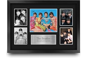 HWC Trading FR A3 The Beatles Regali Stampati Autografo Firmato Immagine Per Gli Appassionati Di Memorabilia Musicali - A3 Framed