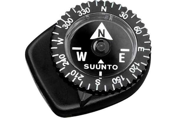 SUUNTO Clipper L/B Micro Boussole de Poche Portable, Boussole à Suspension Liquide, Compass Fixables sur des Brides, aux Manches ou aux Bords des Cartes Conçu pour Randonnée Camping Hiking