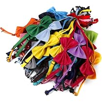 20 Stück Hunde-Blumen-Halsbänder Catcan - Bunte Chiffon-Blumen Für Haustiere