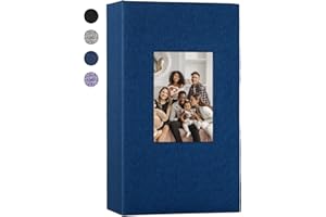 Uoromi, album fotografico in lino, 300 tasche per foto 4 x 6, libro fotografico di grande capacità, solo 10 x 15 cm, album per famiglie, coppie, matrimonio, anniversario