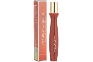 FILFEEL Serum pod oczy z witaminą C, kulkowe serum pod oczy, przeciwstarzeniowe serum pod oczy, redukujące cienie, pod kieszeniami, zmarszczki, drobne linie, nawilżające dla mężczyzn i kobiet (15 ml)