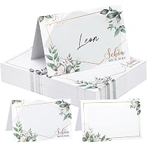 100 Stück Tischkarten "Schön Dass Du Da Bist" 110x85mm – Platzkarten Für Hochzeit Geburtstag