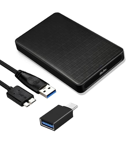 Trimming Shop 2.5 inch Hard Drive Enclosure USB 3.0 to SATA for SSD and HDD Slim and Lightweight External Drive Caddy Case Supports for laptop, DVR, Windows, Mac, Linux, PS4, Xbox, PC