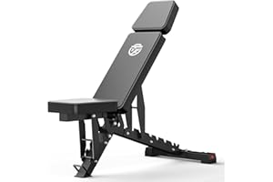 ONETWOFIT Proffessional Weight Bench, 3-Stage Bench Press, 1400LBS Multi Gym Workout Fitness Equipment, Foldable Strength Training Equipment Indoor, Adjustable Sit Up Bench for Home and Gym