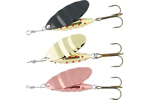 Abu Garcia 3-pack reflexspinnare – blandade fiskespinnare för sötvattensportning; perfekt för öring, ababborre, gös och bas;