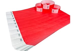 WRIST MAGIC STUDIO 100 Braccialetti Sunfire Braccialetti di identificazione Tyvek per eventi, sicurezza, feste, festival