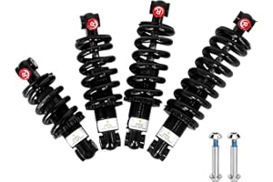 ZTZ MTB Rear Shock Absorber,Coil+Oil Shock Absorber Adjustable Damping Hydraulic Rear Shocks Spring Suspension For MTB/E-Bike/Scoters 125MM/150MM/165MM/190MM 550LBS/1000LBS/1500LBS (165MM, 1000LBS)