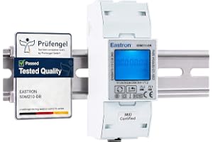 SDM230DR Puls enfas, kWh energimätare, delvis återställbar kWh elanvändning bildskärm, 100 Amp kWh Din Rail Power Meter, Pulsmätare. Digital bakgrundsbelyst LCD-skärm. MID-certifierad