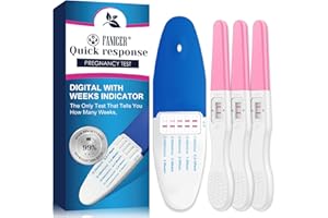 LURELUXE 4 Pezzi Test di Gravidanza,Una blu e tre rosa Test di Gravidanza Rilevazione Rapida,Blu Visualizza Subito di Quante Settimane Sei Incinta,Pregnancy Test Risultato Rapido,Test Gravidanza precoce