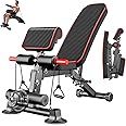 Adjustable Weight Bench Utility Workout Bench for Home Gym,Foldable Incline Decline Benches for Full Body Workout