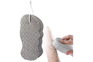 GEANANAO Ultra-Weiche Exfoliating Badschwamm, SPA Scrub Peeling Badschwamm, Massageschwamm Duschschwamm für Kinder, Männer, Frauen (Grau)