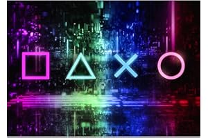 Runa Art Fototapete Spielkonsole Gamers 352 x 250 cm Vlies Tapeten XXL Moderne Wandtapete Wohnzimmer Schlafzimmer Schwarz Bunt 9547011a