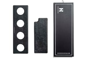 Holme & Hadfield Boîte à montres rembourrée en cuir - Noir