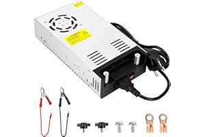 VIXKPIRR Upgrade DC 12V 50A 600W Netzteil Transformator Schalternetzteil 230V AC auf DC 12Volt Netzteil 50A 600W Trafo Netzteil für 12V LED Lichtleiste CCTV Kamera Kamera Radio