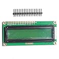 AVS COMPONENTS LCD 16x2 Alphanumeric Display With Male Header Pin AVR Arduino (162A) for 8051 PIC, ARM All (yellow)