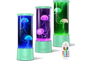 AONESY Jellyfish Lamp Jelly Fish Light Lamp Colour Changing Jellyfish Lave Lamp Mini Jellyfish Aquarium Lamp Mood Lamp Gift for Kids Men Women Home Deco for Room Mood Light for Relax