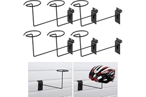 Kigley 6 Pcs Millinery Displayer for Slatwall Hat Display Display Hooks for Hat, Slat Wall Accessories for Home Retail Shop Display Racks (Black)