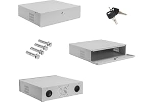 Sterling 18" Lock Box Cassetta di Sicurezza CCTV DVR NVR con Serratura, Grigio