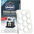 Durgol Espresso Machine and Coffee Maker Cleaning Tablets, Compatible with all Coffee Machines10 count, White