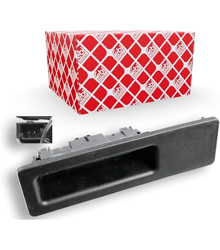 Interruttore Maniglia Portellone Bagagliaio 51247118158 Per BMW Serie 1, 3, 5, X1, X5, X6 (2001-2015) - Sostituzione OEM In ABS Nero, Apertura Sicura