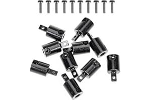 RampCrab +10mm Drive Shaft Extenders for SCX24, FCX24, 1/24 RC Crawler Car Upgrade Parts, 10 Pcs