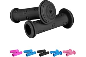 URAQT uchwyty rowerowe dla dzieci, 22 mm, z najwyższym bezpieczeństwem, ochrona przed uderzeniami, gumowe uchwyty do skutera, trójkołowca, roweru dziecięcego, łapy