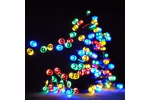 JnDee Safe Voltage Mains Powered 20M 72Feet + 10M Cable Fully Waterproof Christmas Fairy Lights 200 LED Multi Colour(Red, Green, Blue and Yellow) with 8 Modes, 8H Timer + Memory