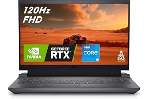 Dell G15 5530 Intel Core i5 PC Portable Gaming 15.6" FHD | Dark Shadow Grey - 8 Go de RAM, SSD 256 Go, NVIDIA GeForce RTX 3050, Win 11 Home, Clavier AZERTY Français
