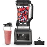 Ninja 2-in-1 Glass Blender, 2.1L Jug, 1200W, Black | 3 Automatic Programs, 4 Manual Settings, Auto-iQ Technology, 700 ml Cup,