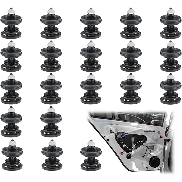Set 40 Clip Porta Rivestimento Per VW T5/T6 – Plastiche Con Guarnizione In Gomma, Per Pannelli Porta E Paraurti